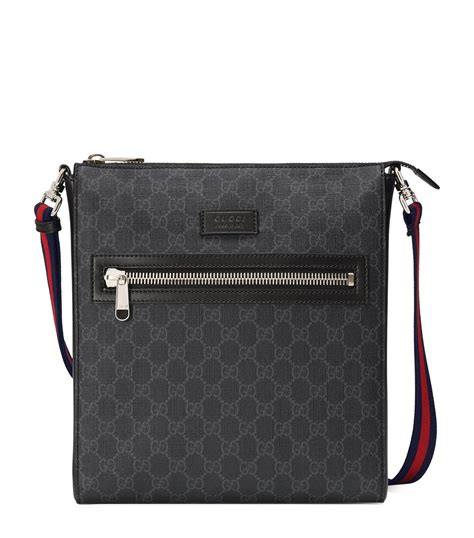 gucci gg supreme crossbody messenger bag|gucci canvas messenger bag.